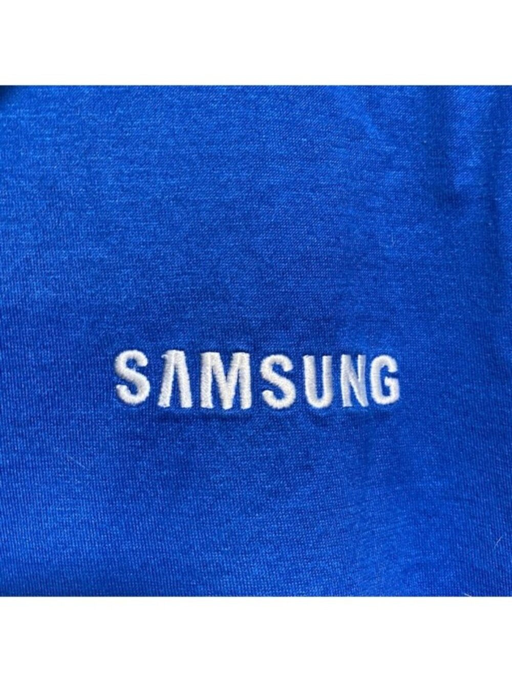 Samsung Blue Polo Shirt Men’s Size L Corporate Logo Short Sleeve - Picture 4 of 6